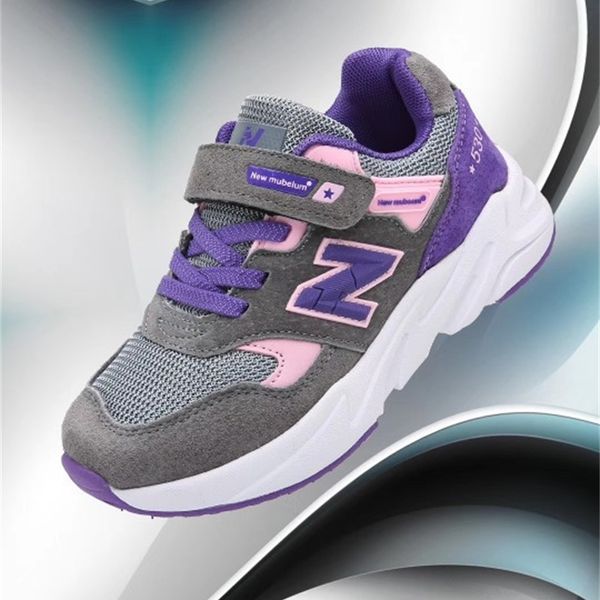 

new england children's new casual sports shoes mesh breathable fashion, Black