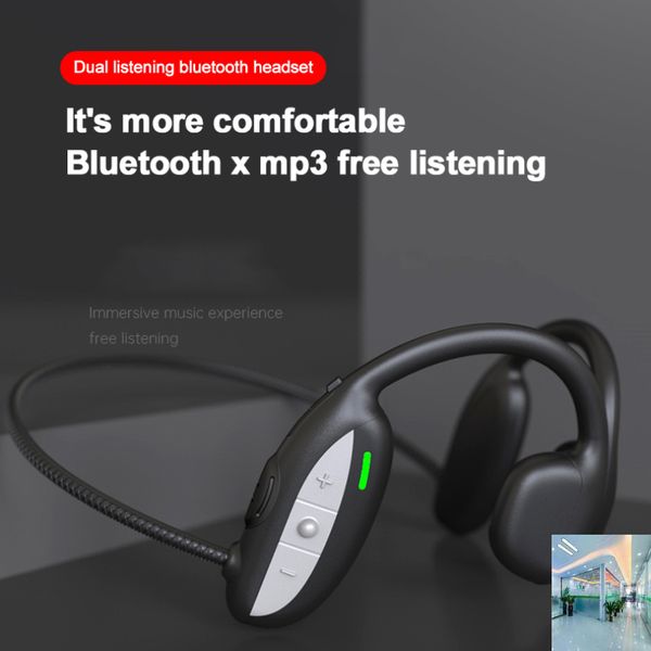 

zz0220 wireless bluetooth headset bone conduction hanging ear open mp3 sports headset surround sound headset with microphone