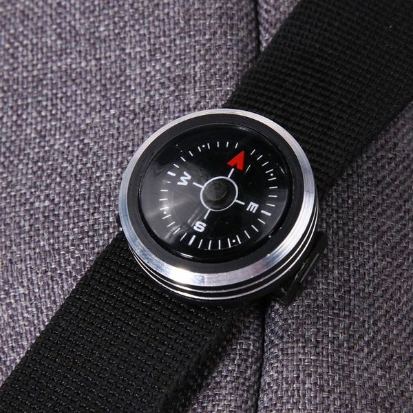 

outdoor gadgets watch strap button compass for paracord bracelet survival mini pocket hiking camping