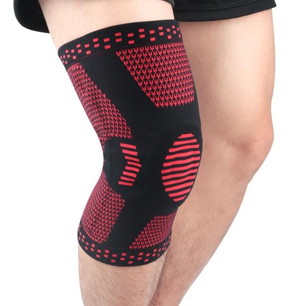 

elbow & knee pads 1 pcs support protector leg arthritis gym sleeve elasticated bandage pad warm charcoal knitted kneepads, Black;gray