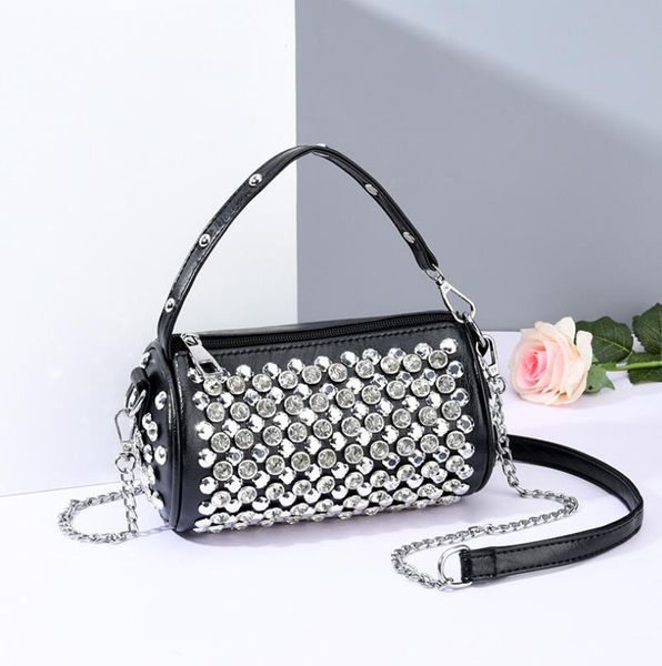

shining women's diamond shoulder bag personalized banquet money bag mobile phone bag small capacity style bags