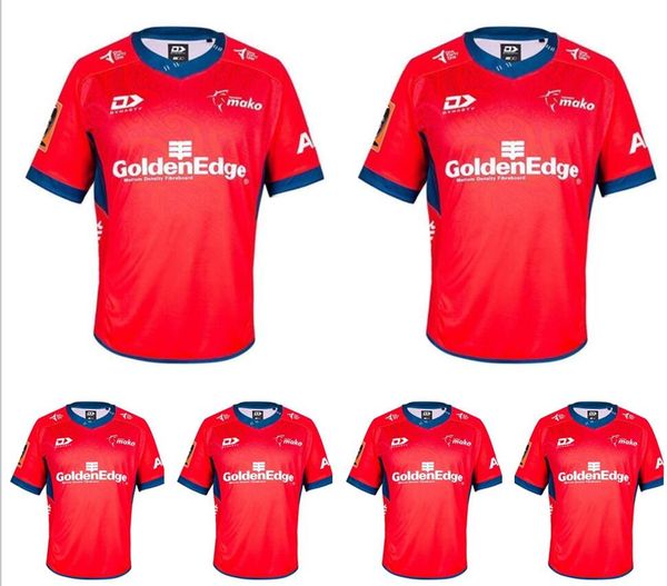 

2021 tasman mako rugby jersey high-quality training jerseys size s--5xl, Black;gray