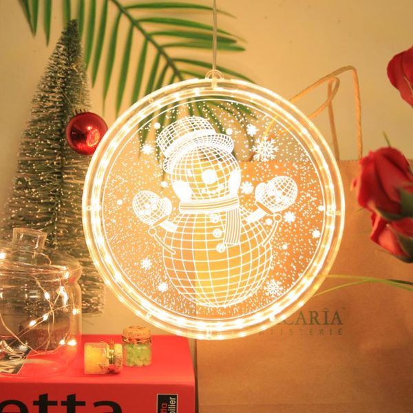 

party decoration led string lamp single 3d hanging home decor modeling holiday layout window christmas light for living room indoor lighting