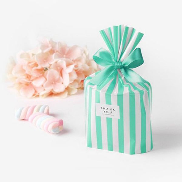

christmas decorations 50pcs/set striped gift bag creative baking storage snack cookie bread cake candy food for party decoration