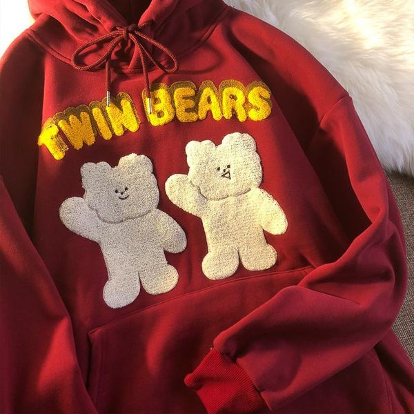 

2021 new red rear women fashion sweatshirts femme autumn gothic harajuku hoodie streetwear kwaii japan oversized hip hop girls e3mv, Black