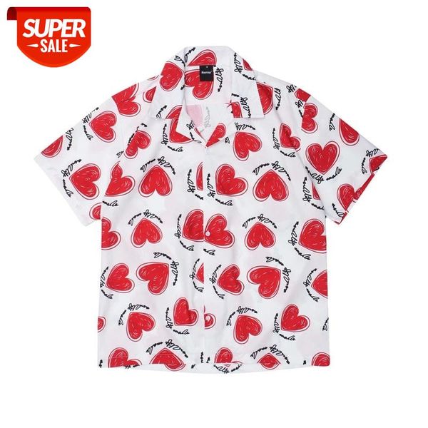 

seveyfan 2021 men's fashion 3d heart shirts short sleeve cotton shirts summer casual for male #tf0x, White;black