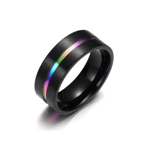 

wedding rings 1pcs jewelry 8mm band, titanium rings, men, women, Slivery;golden