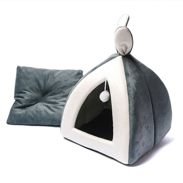 

cat beds & furniture cute kitten house bed for small dogs puppy warm pet nest cave ears