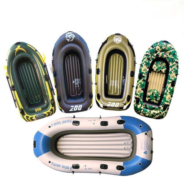 

life vest & buoy pvc inflatable canoeing boat dinghy kayaking fishing rowing 2-4 people outdoor water for drifting surfing