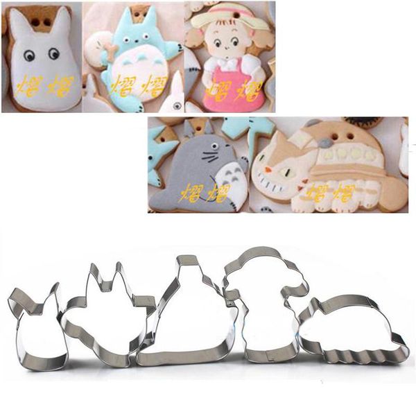 

baking moulds cartoon totoro xiaomei metal cookie cutter molds fondant cake decorating pastry kitchen tools patisserie