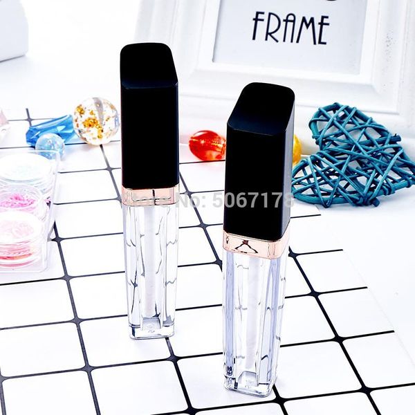 

10/30/50pcs square makeup liquid empty lipstick lip gloss tubes clear cosmetic packaging container lip gloss refillable bottles