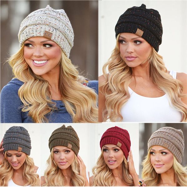 

fashion knit warm hat pullover mixed color wool cap, Blue;gray