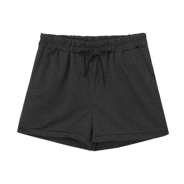 

running shorts women summer quickly dry elastic waistband drawstring stretchy slim fit gym yoga sport casual wear, Black;blue