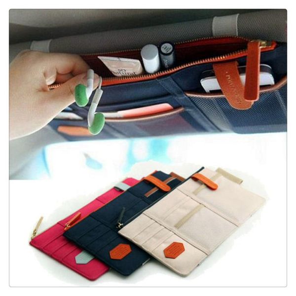 

car organizer sun visor card package holder pocket bag for expedition ecosport kuga f-series escape svt reflex tar