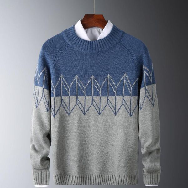 

men's sweaters men crew neck long sleeve shirts pullovers casual autumn knitted slim fit fashion clothes, White;black