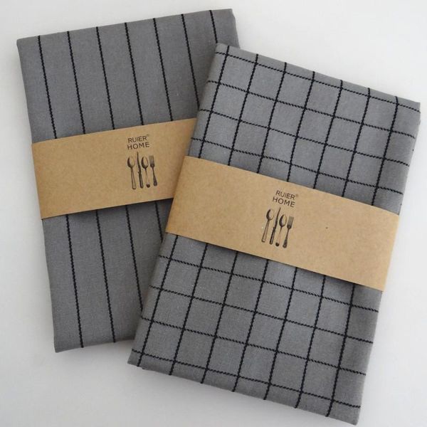 

table napkin 39 6pcs/lot cotton napkins home kitchen waffle pattern towel absorbent dish cleaning towels