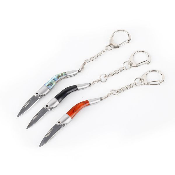Criativo camarão faca dobrável ao ar livre mini chaveiro multi-função bolso facas táticas auto-defesa ferramenta edc