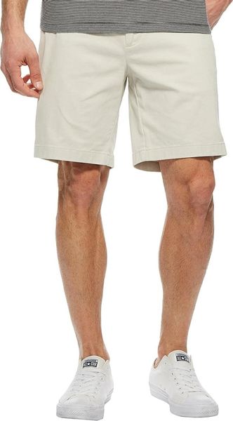 

men's shorts classic slim front stretch solid, White;black