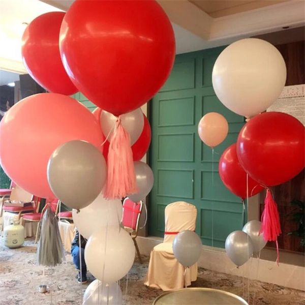 Kreative Event-Party-Dekoration. 36-Zoll-Luftballons explodieren für Geburtstagsfeiern und Hochzeiten vom Boden 4950 Q2