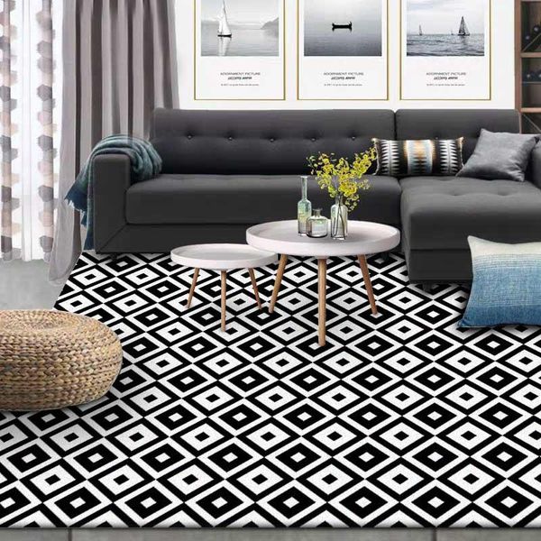 

1 pcs marble doormat kitchen carpet anti-slip nordic style colorful marble map velvet bottom door floor room dustproof mats