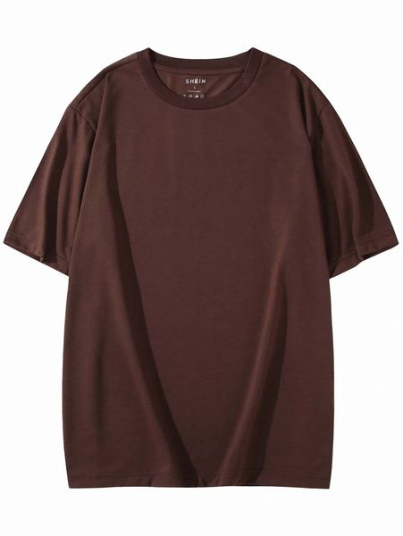 

men solid short sleeve tee 042s#, White;black