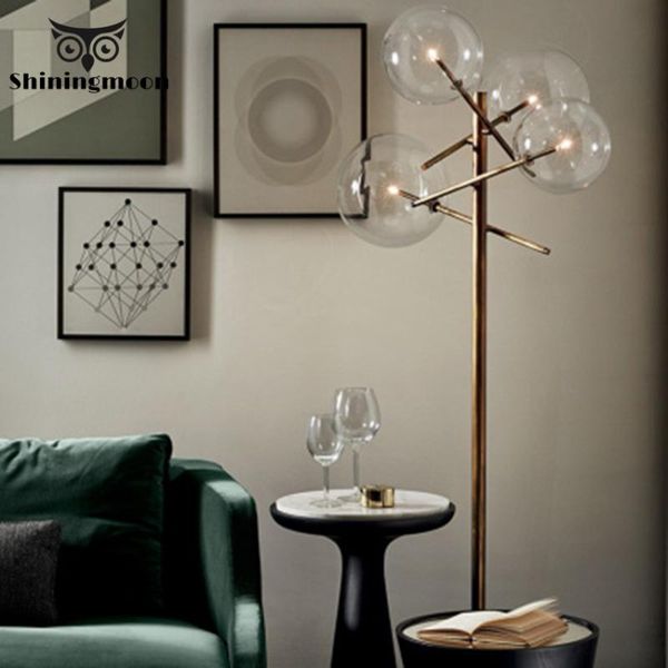 

nordic glass metal gold floor lamp modern luxury branch floor lights for living room bedroom home decor light fixtures luminaire