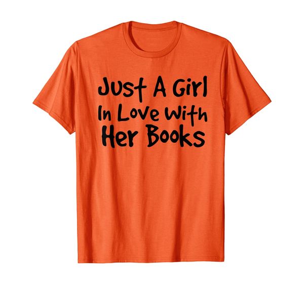 

girl in love with her books | reading library women t-shirt, White;black
