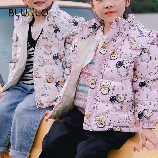 

down coat children jacket for boys girls winter teen hooded parka wadded outerwear thicken kids warm outer clothing 2021, Blue;gray
