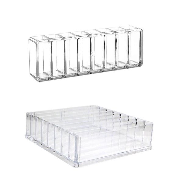 

bathroom storage & organization clear acrylic makeup organizer cosmetic box powder deskwomen lipstick holder organizador maquillaje
