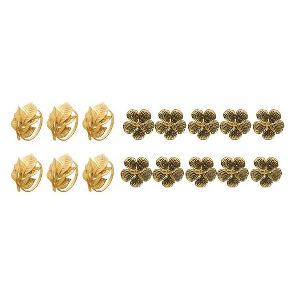 

napkin rings 16 pcs ring exquisite buckle holder table decoration for dinner party wedding, 6 a & 10 b