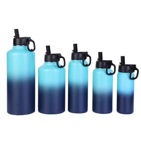 

water bottles iron flask sports bottle - 32/40/64 oz, vacuum insulated stainless steel, double walled, thermo mug, metal canteen