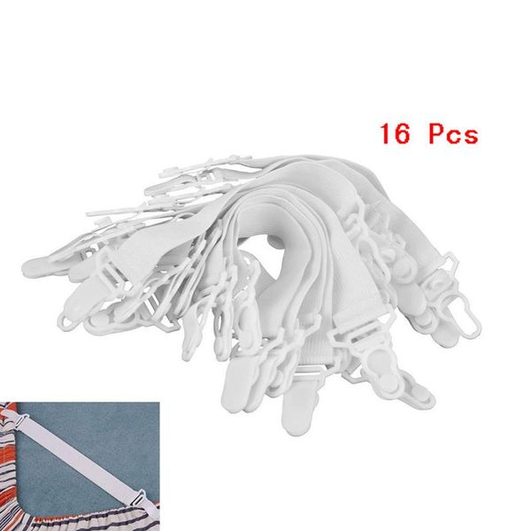 

laundry bags 16 pcs bed sheet nylon fasteners clip mattress cover elastic grippers aug889