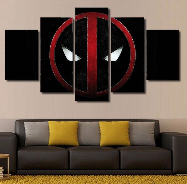 

5pcs/set dead pool giclee (no frame) wall art oil painting on canvas textured abstract paintings picture decor living room deco