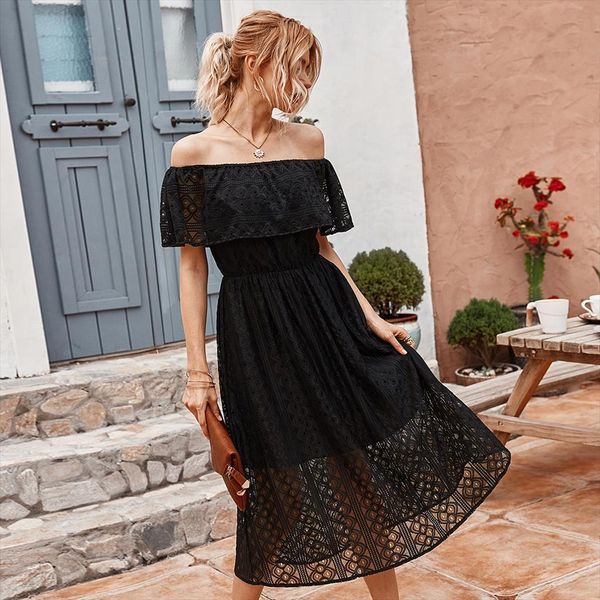

dress party elegant long womens camis slash neck hollow midi summer bodycon black backless clothes, White