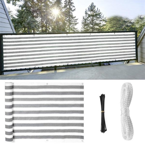 

anti-uv sunshade net balcony privacy screen fence mesh for balcony windscreen sun shade uv-proof protection cloth 2.17