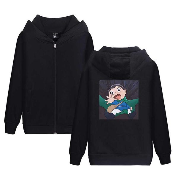 

men's jackets anime ranking of kings zipper hoodie men/women fashion long sleeve selling casual jacket, Black;brown