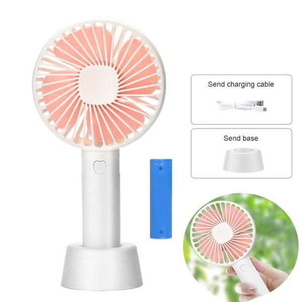

electric fans portable handheld mini fan wind power ultra-quiet and convenient usb rechargable cute small cooling adjustable home office