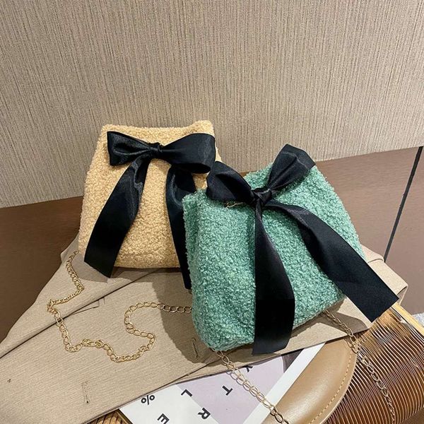 

hbp lamb wool 2021 new fashion messenger design feeling small with one shoulder portable bag