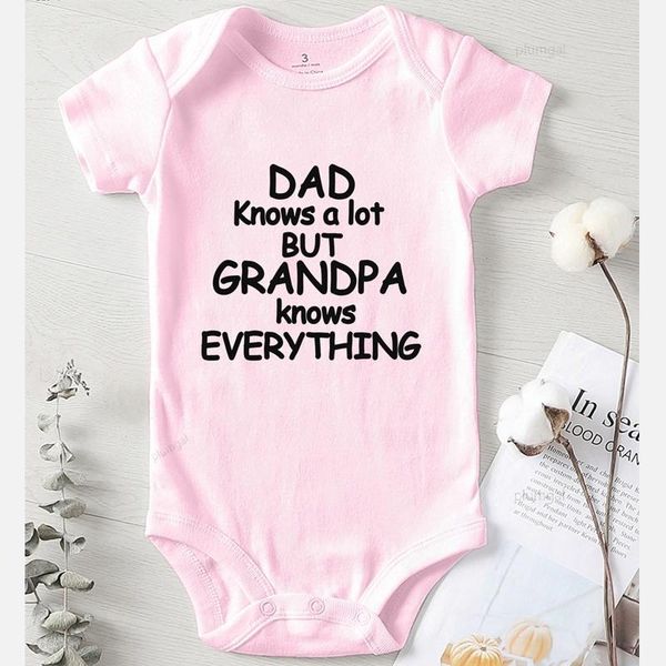 

toddler jumpsuits cotton printing dad grandpa clothing for babies new born baby girl clothes newborn girls outfits rompers, Blue
