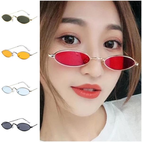 

sunglasses fashion women & men simplicity alloy frame sun glasses goggles anti-uv spectacles oval adumbral a++, White;black