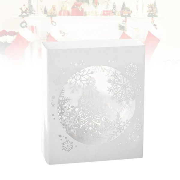 

greeting cards lovely 3d snowfake christmas xmas blessing festival gift party supplies
