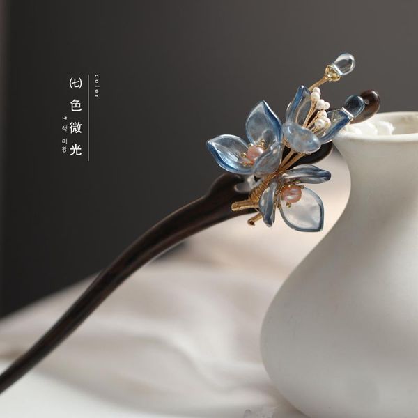 

hair clips & barrettes using wood contracted joker elegant cheongsam and deserve to act the role of coloured glaze flower accessories, Golden;silver
