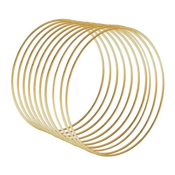 

10 pack 12 inch large metal floral hoop wreath macrame hoop rings for diy dream catcher,wreath and wall hanging craft