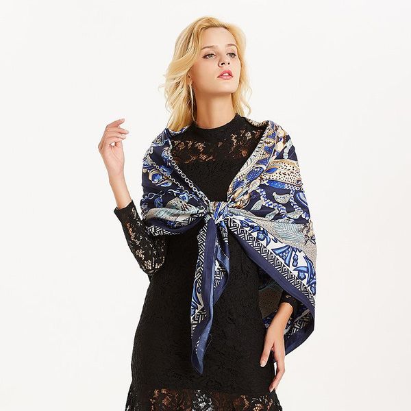 

scarves sunscreen silk wraps scarf summer shawls scarvesladybandana hijabs beach bufand de seda foulard ensoieprotecto solar playa rusia, Blue;gray