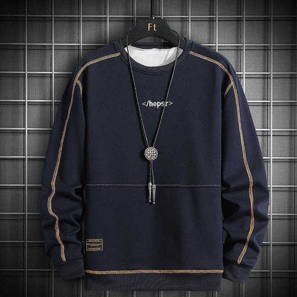 

oversized hoodies men streetwear hip hop harajuku loose sweatshirts mens spring autumn plus size pullover hoodies men 210720, Black