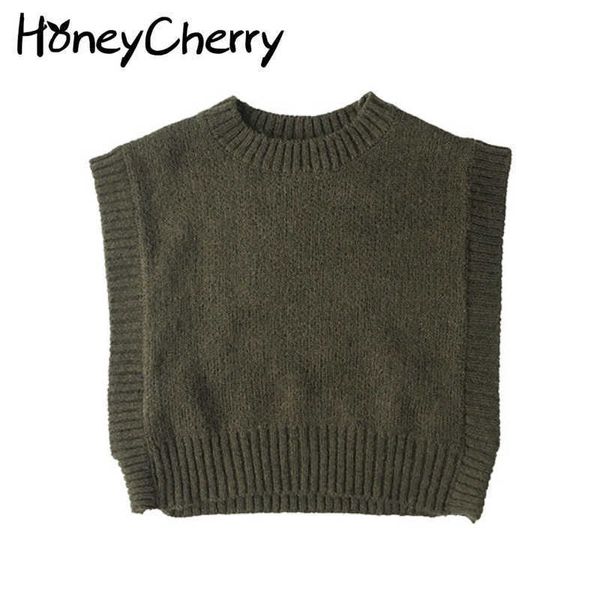 

the boys and girls round neck pullover sleeveless sweater vest bottoming shirt children toddler vest 210701, Camo