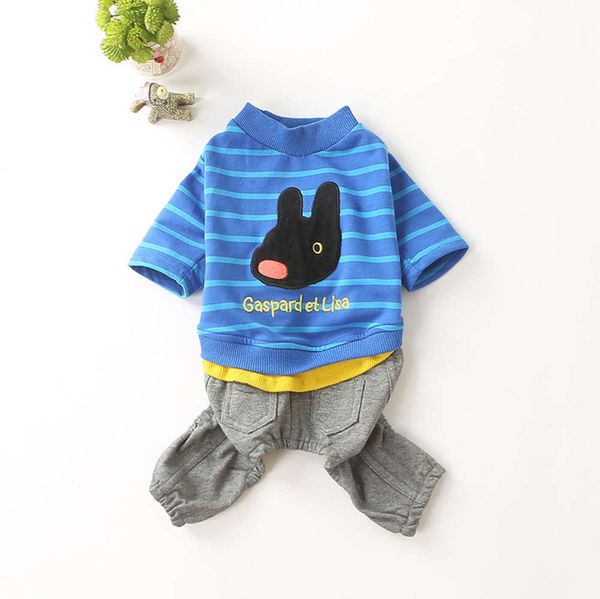 

dog autumn winter new cotton elastic pet four leg clothing