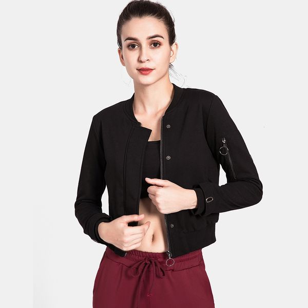 

2021 women's racing jacket long sleeve with fitness yoga shirt gym activewear sports jackets training quick drying vwgk, Gray