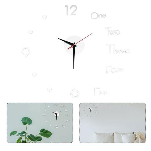 

wall clocks 1 set of acrylic digital clock home diy exquisite frameless