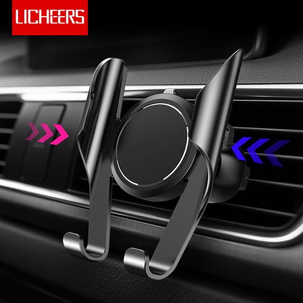 

licheers car x xs air vent clip mount no magnetic gravity phone holder support for samsung xiaomi mi 9